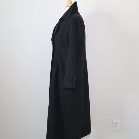 Authentic LOVE OTHER Classic double breasted long wool coat black EUC - Picture 12 of 13